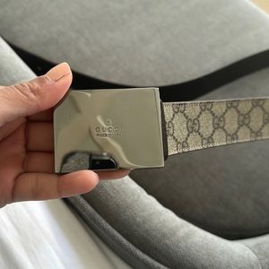 Gucci monogram belt